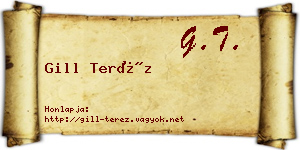 Gill Teréz névjegykártya